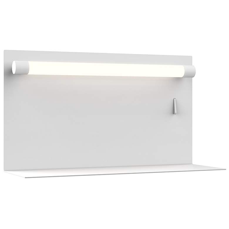 Image 1 Kuzco Dresden LED 12-in White Wall Sconce