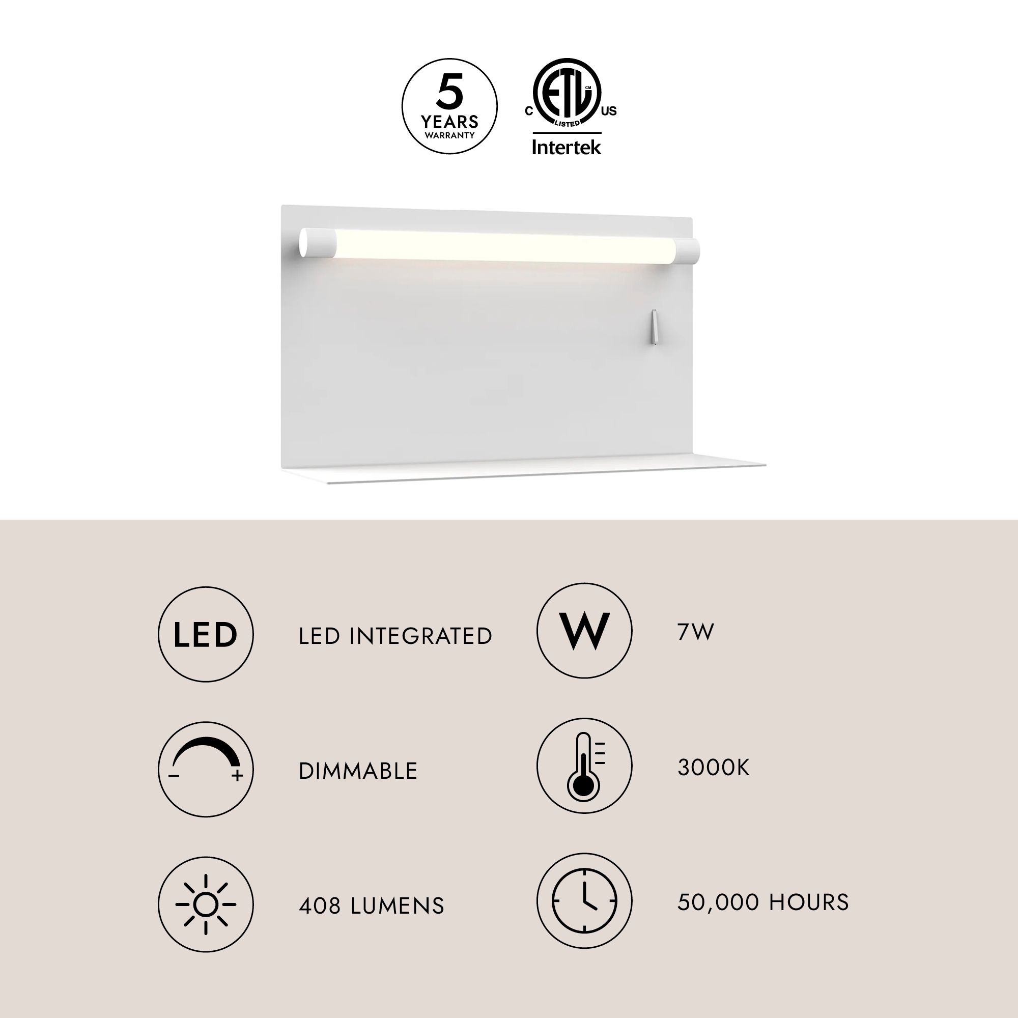 Image 3 Kuzco Dresden LED 12-in White Wall Sconce more views