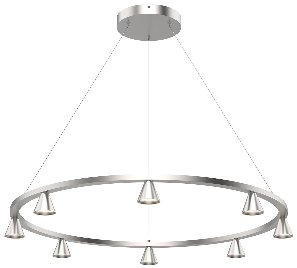 Image 3 Kuzco Dune LED 33-in Brushed Nickel LED Chandeliers more views
