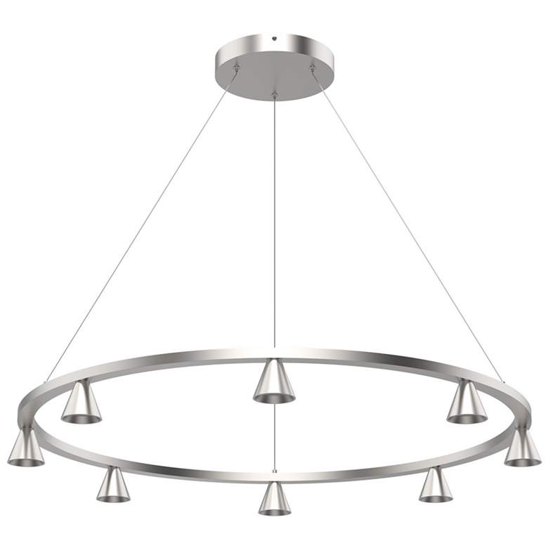 Image 1 Kuzco Dune LED 33-in Brushed Nickel LED Chandeliers