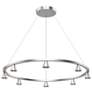 1_Kuzco Dune LED 33-in Brushed Nickel LED Chandeliers