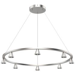 Kuzco Dune LED 33-in Brushed Nickel LED Chandeliers