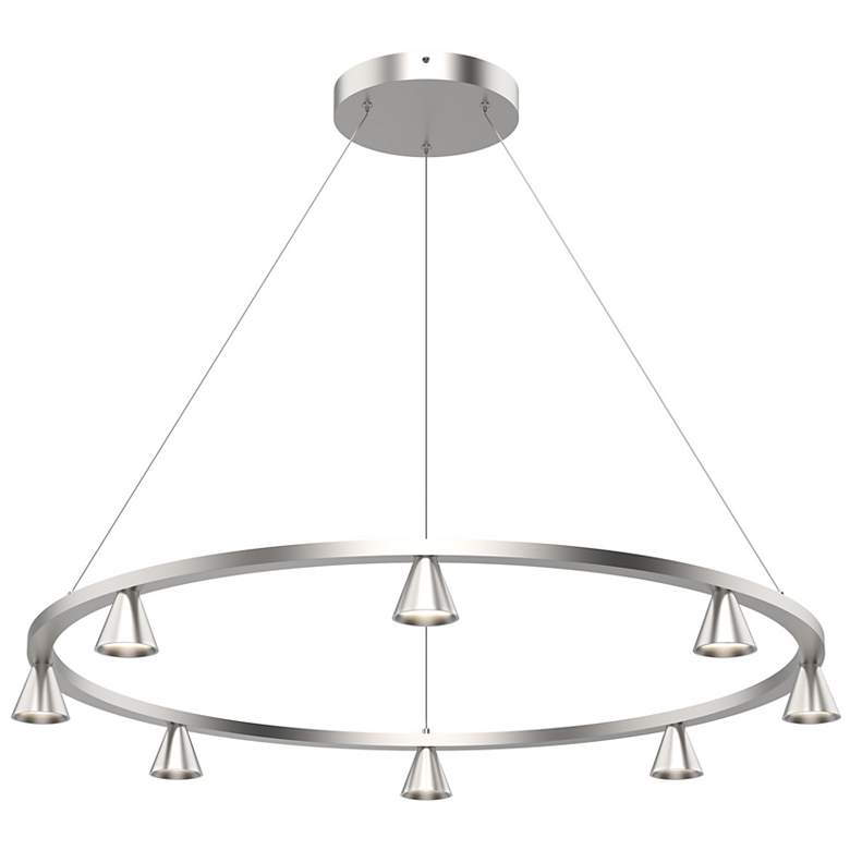 Image 2 Kuzco Dune LED 33-in Brushed Nickel LED Chandeliers more views