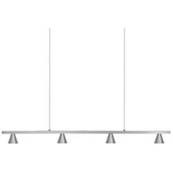 Kuzco Dune LED 37-in Brushed Nickel Linear Pendant