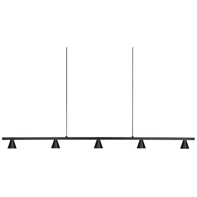 Image 1 Kuzco Dune LED 47-in Black Linear Pendant