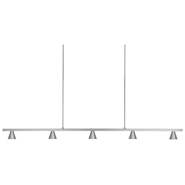 Image 1 Kuzco Dune LED 47-in Brushed Nickel Linear Pendant