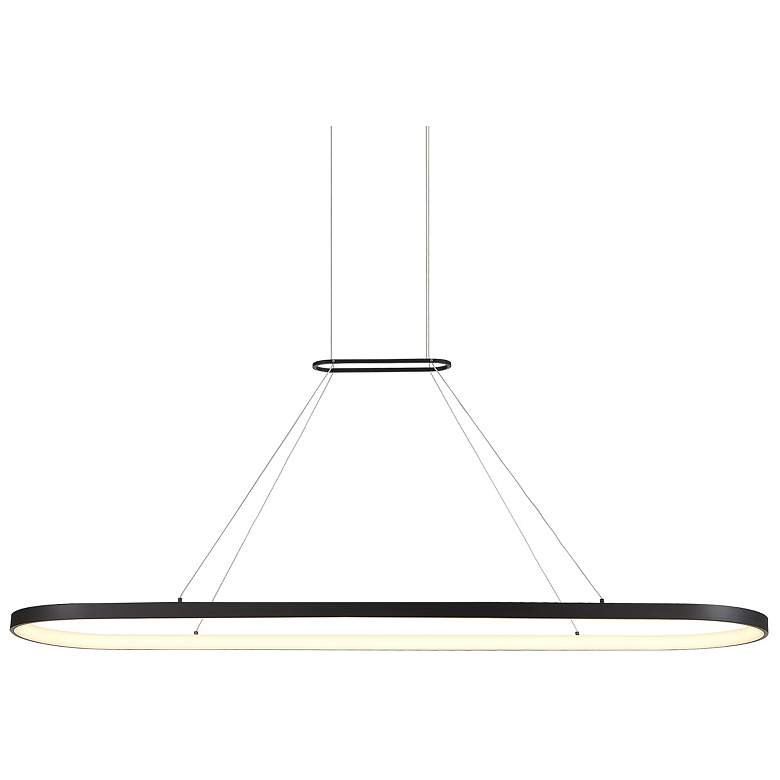 Image 1 Kuzco Eerie LED 59-in Black Pendant