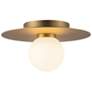 2_Kuzco Elixir LED 10-in Brushed Gold Flush Mount