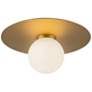 3_Kuzco Elixir LED 10-in Brushed Gold Flush Mount more views