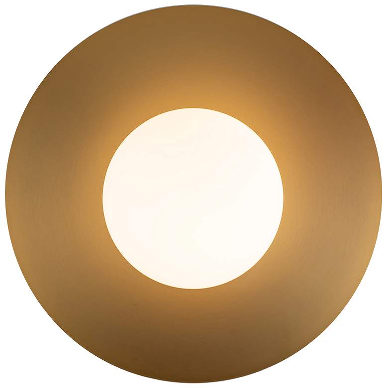 Image 4 Kuzco Elixir LED 10-in Brushed Gold Flush Mount more views