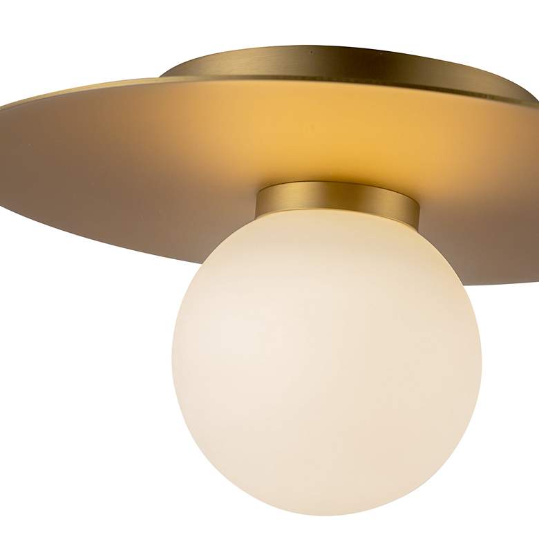 Image 5 Kuzco Elixir LED 10-in Brushed Gold Flush Mount more views