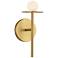 Kuzco Elixir LED 10-in Brushed Gold Wall Sconce