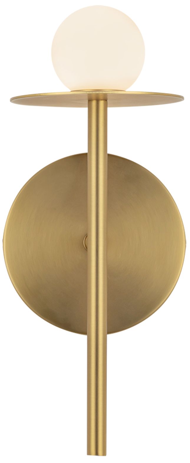 Image 3 Kuzco Elixir LED 10-in Brushed Gold Wall Sconce more views