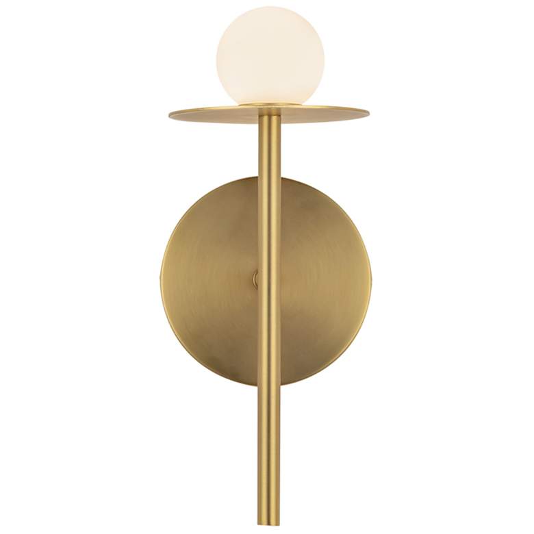 Image 3 Kuzco Elixir LED 10-in Brushed Gold Wall Sconce more views