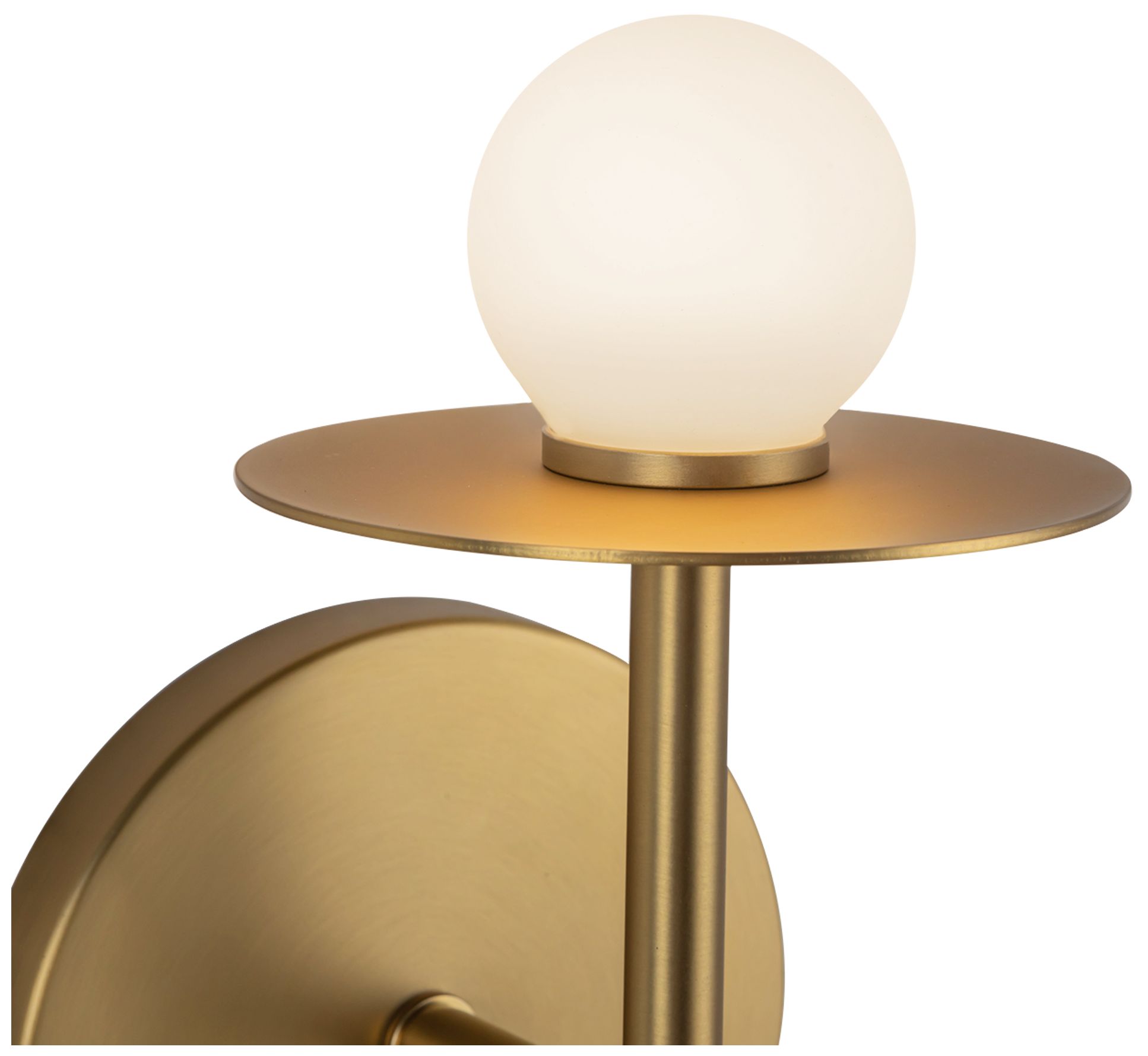 Image 4 Kuzco Elixir LED 10-in Brushed Gold Wall Sconce more views