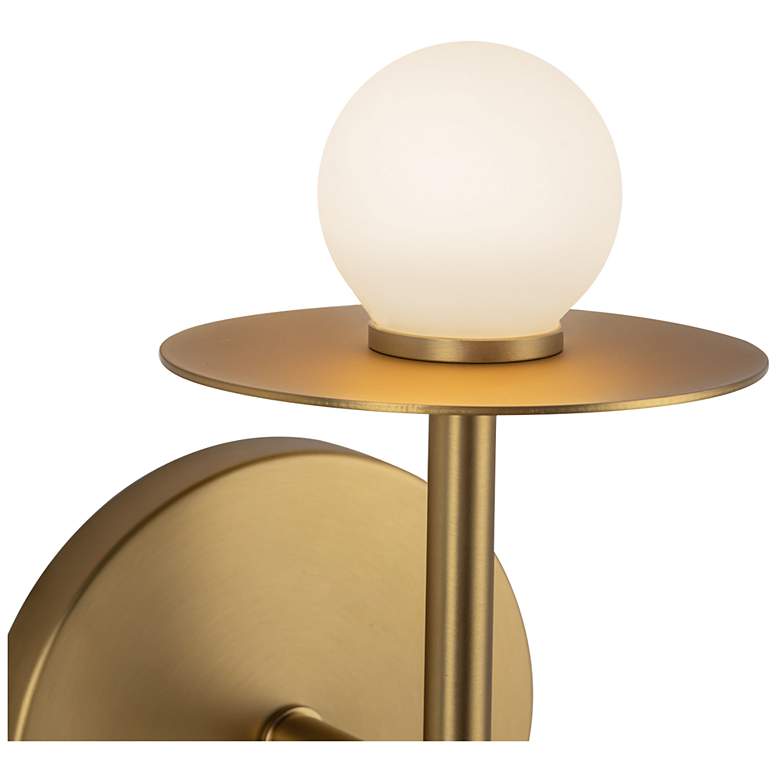 Image 4 Kuzco Elixir LED 10-in Brushed Gold Wall Sconce more views