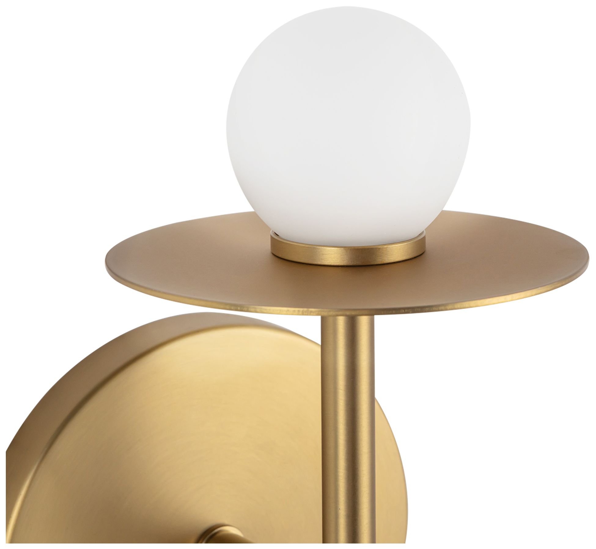 Image 5 Kuzco Elixir LED 10-in Brushed Gold Wall Sconce more views