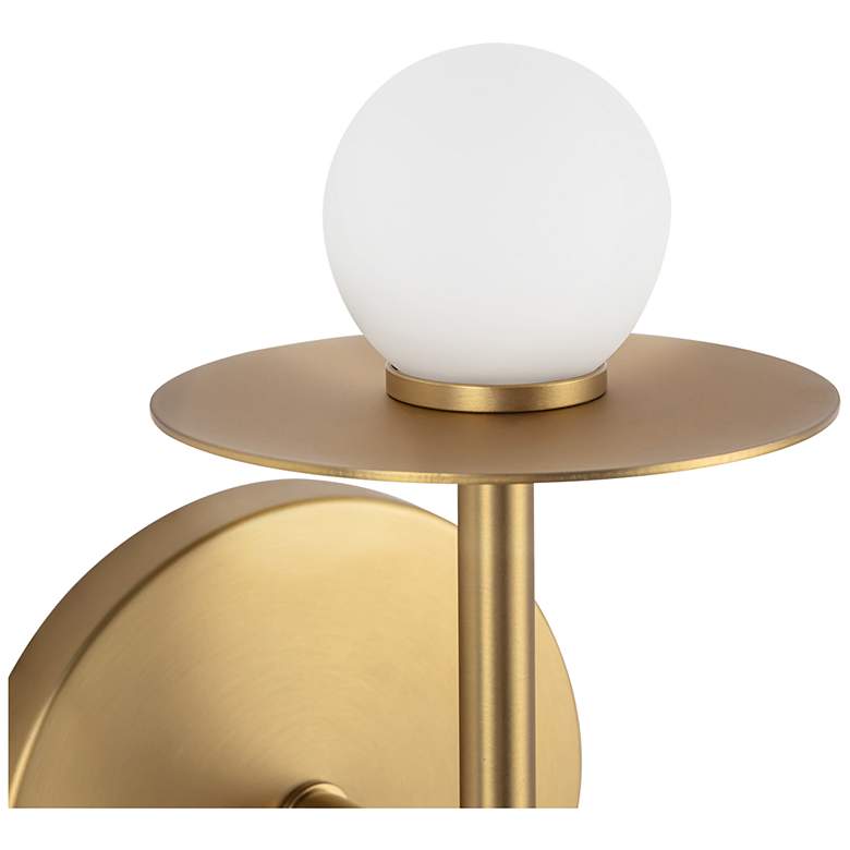 Image 5 Kuzco Elixir LED 10-in Brushed Gold Wall Sconce more views