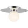 2_Kuzco Elixir LED 10-in Chrome Flush Mount