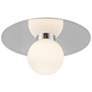 3_Kuzco Elixir LED 10-in Chrome Flush Mount more views