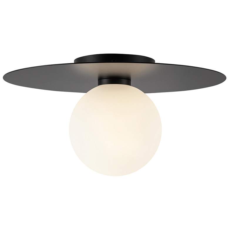 Image 1 Kuzco Elixir LED 14-in Black Flush Mount