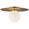 Kuzco Elixir LED 14-in Brushed Gold Flush Mount