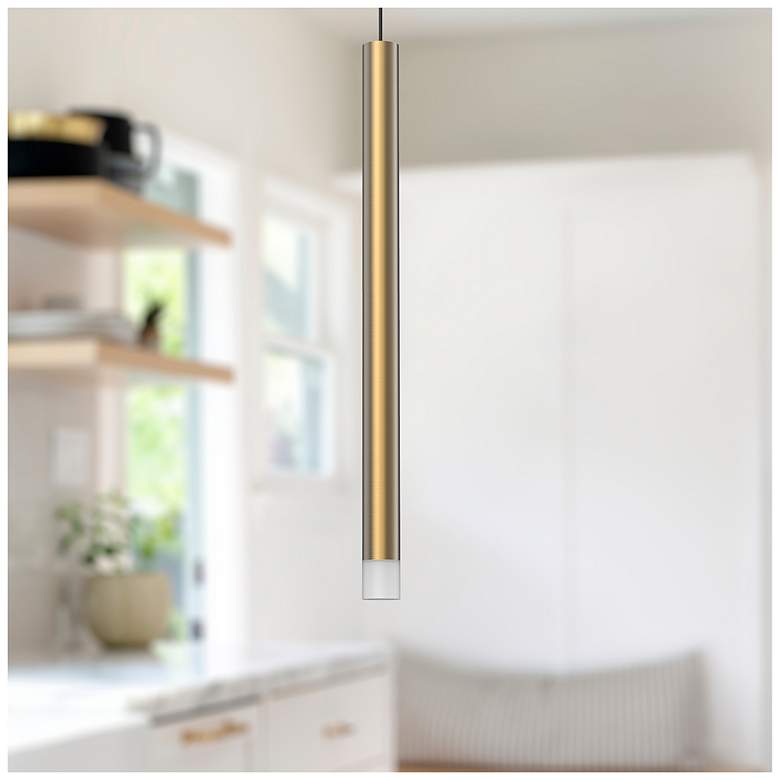 Image 2 Kuzco Elixir LED 15-in Brushed Gold Pendant more views