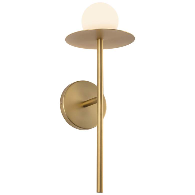 Image 2 Kuzco Elixir LED 16-in Brushed Gold Wall Sconce more views