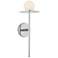 Kuzco Elixir LED 16-in Chrome Wall Sconce