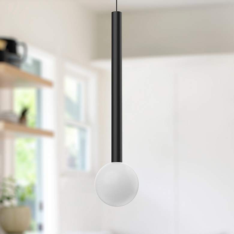 Image 1 Kuzco Elixir LED 18-in Black Pendant