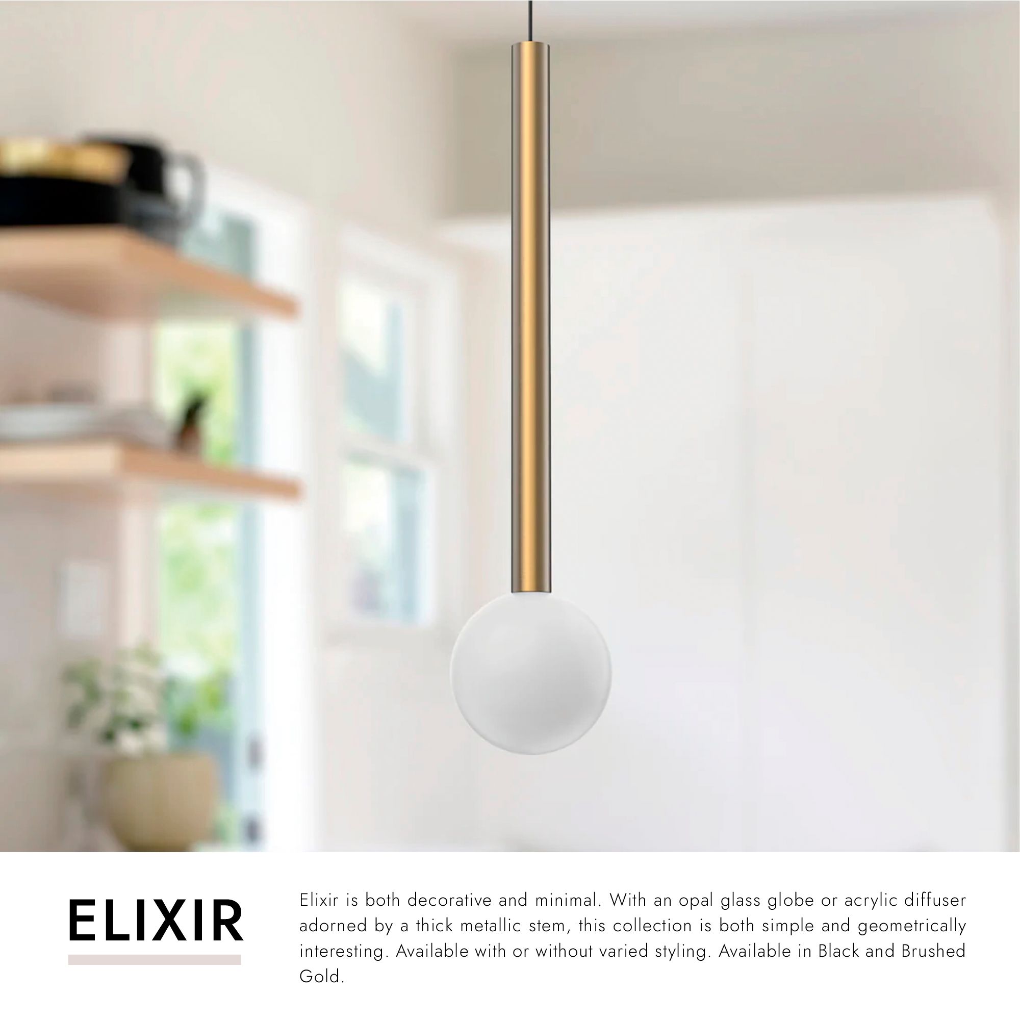 Image 3 Kuzco Elixir LED 18-in Black Pendant more views