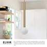 3_Kuzco Elixir LED 18-in Black Pendant more views