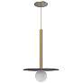 2_Kuzco Elixir LED 19-in Brushed Gold Pendant
