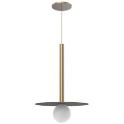 Kuzco Elixir LED 19-in Brushed Gold Pendant