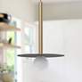 1_Kuzco Elixir LED 19-in Brushed Gold Pendant