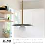 3_Kuzco Elixir LED 19-in Brushed Gold Pendant more views