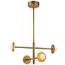 1_Kuzco Elixir LED 22-in Brushed Gold LED Chandelier