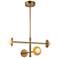 Kuzco Elixir LED 22-in Brushed Gold LED Chandelier