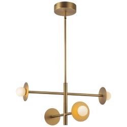 Kuzco Elixir LED 22-in Brushed Gold LED Chandelier