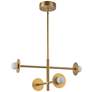 2_Kuzco Elixir LED 22-in Brushed Gold LED Chandelier more views