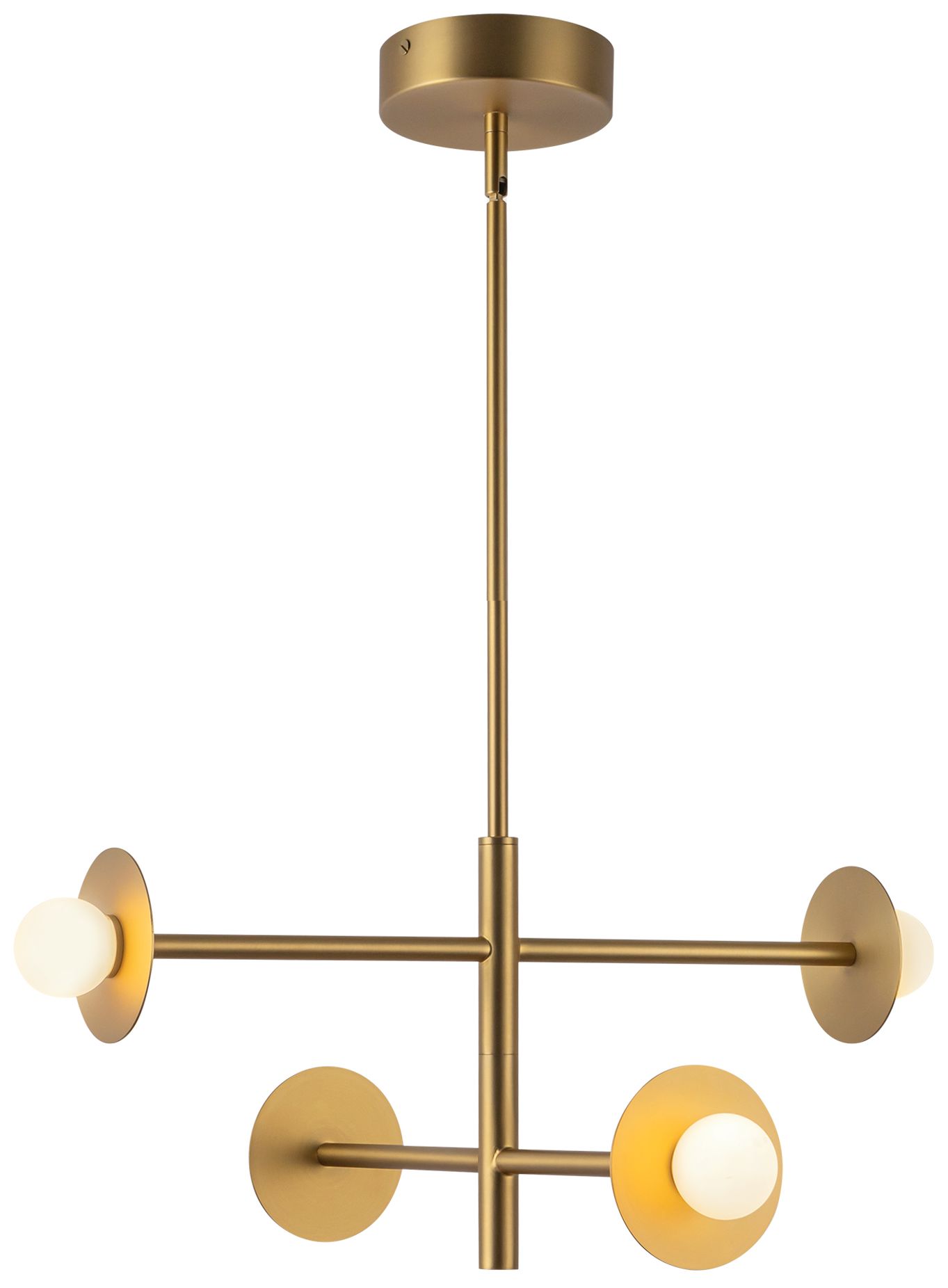 Image 3 Kuzco Elixir LED 22-in Brushed Gold LED Chandelier more views