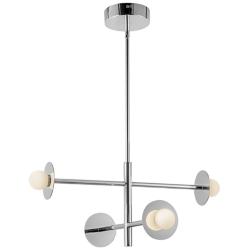 Kuzco Elixir LED 22-in Chrome LED Chandelier