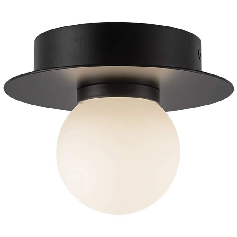 Image 1 Kuzco Elixir LED 6-in Black Flush Mount