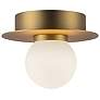 2_Kuzco Elixir LED 6-in Brushed Gold Flush Mount