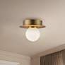 1_Kuzco Elixir LED 6-in Brushed Gold Flush Mount