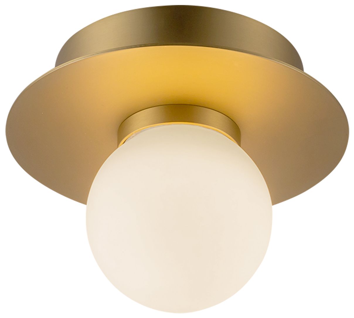 Image 3 Kuzco Elixir LED 6-in Brushed Gold Flush Mount more views