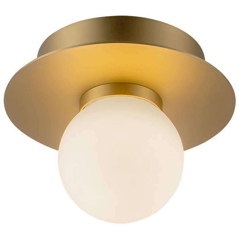 Image 3 Kuzco Elixir LED 6-in Brushed Gold Flush Mount more views