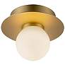 3_Kuzco Elixir LED 6-in Brushed Gold Flush Mount more views