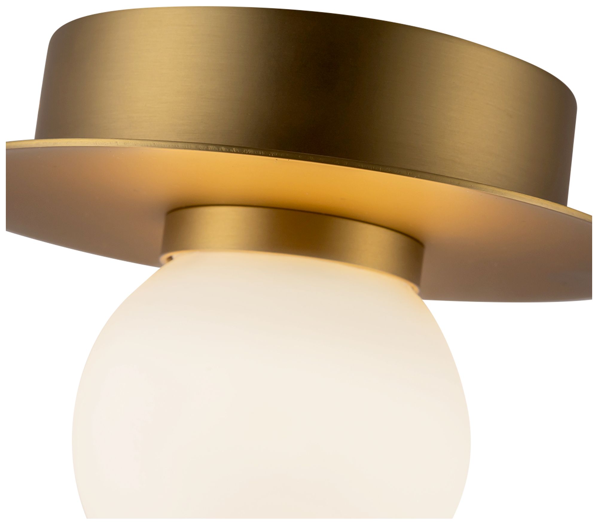 Image 5 Kuzco Elixir LED 6-in Brushed Gold Flush Mount more views
