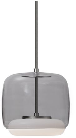 Image 2 Kuzco Enkel LED 10-in Smoked/Brushed Nickel Pendant more views